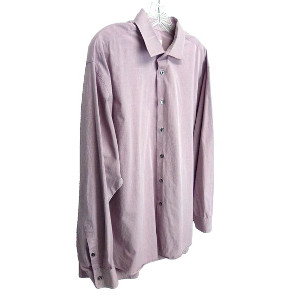 Calvin Klein Men's Regular Fit Pima 100% Cotton Collard Long Sleeve Button Down - Picture 5 of 7